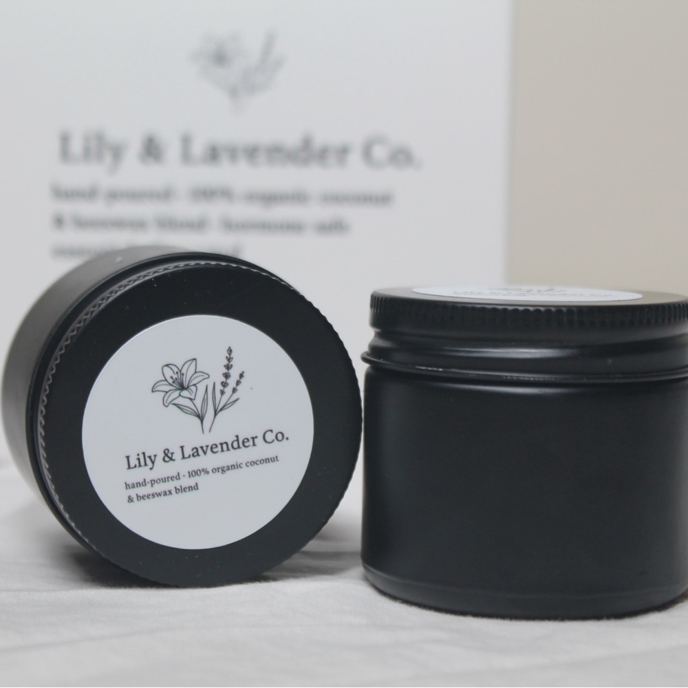2oz Lemon verbena scented, organic, non toxic Candle - Picture 3 of 4